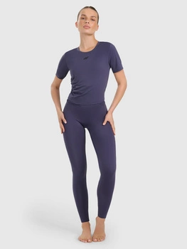 Legginsy do jogi i pilatesu szybkoschnące damskie 4F 4FWAW25TFTIF369-31S