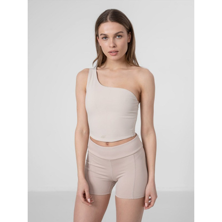 Crop top do jogi na jedno ramię damski 4F H4Z22-TSD033