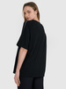 T-shirt oversize z nadrukiem damski  4F 4FRSS25TTSHF2791-20S
