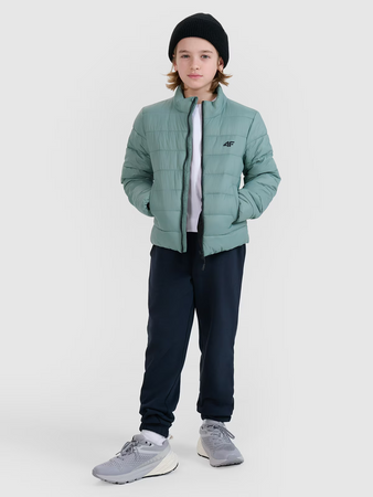 Kurtka chłopięca puchowa z wypełnieniem syntetycznym 4F 4FJWSS25TDJAM520-41S