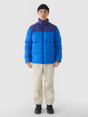 Kurtka zimowa puchowa z syntetycznym wypełnieniem męska 4F 4FWAW24TDJAM485-36S