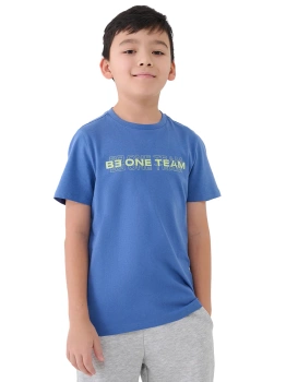 T-shirt chłopięcy bawełniany 4F 4FJWSS25TTSHM2186-34S