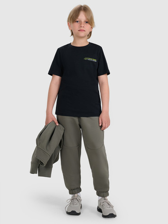 T-shirt regular z nadrukiem chłopięcy 4F 4FJWAW25TTSHM2415-20S