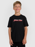 T-shirt regular z nadrukiem chłopięcy 4F 4FJRAW25TTSHM3168-20S