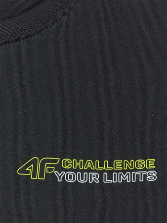 T-shirt regular z nadrukiem chłopięcy 4F 4FJWAW25TTSHM2415-20S