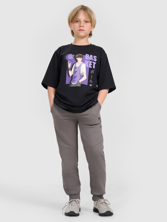 Spodnie dresowe joggery chłopięce 4F 4FJRAW25TTROM1663-24S