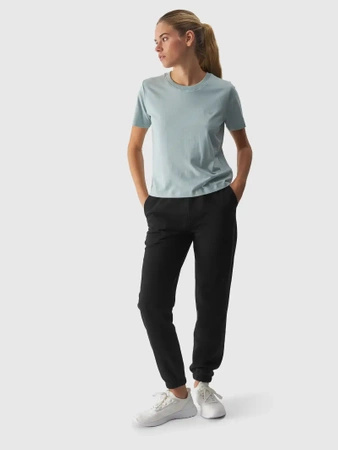 T-shirt regular gładki damski 4FWAW24TTSHF1650-47S