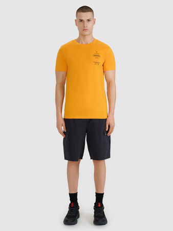 T-shirt regular z nadrukiem męski 4F 4FRSS25TTSHM2688-70S