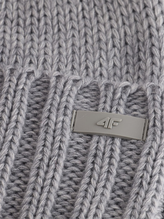 Czapka zimowa z dodatkiem wełny męska 4F 4FRAW25ACAPM0830-25M