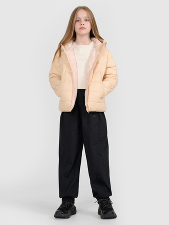 Kurtka puchowa z wypełnieniem syntetycznym dziewczęca 4F 4FJRAW25TDJAF0816-83S