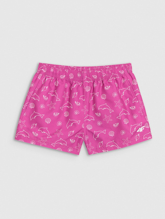 Spodenki plażowe boardshorty dziewczęce 4F 4FJRSS25UBDSF179-90A