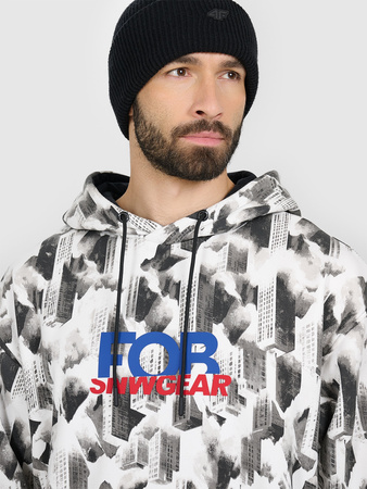 Bluza dresowa loose z kapturem męska 4F 4FRAW25TSWSM2569-91A