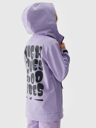 Kurtka dziecięca softshell 4F 4FJAW23TSOFF153-52S