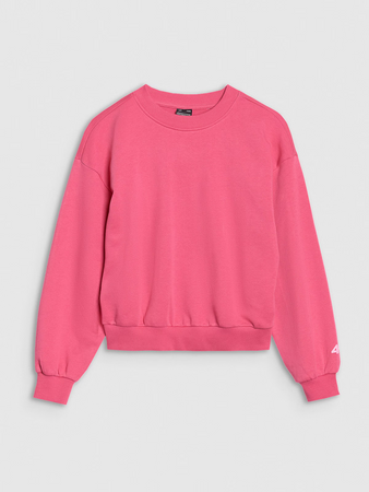 Bluza dresowa nierozpinana bez kaptura dziewczęca 4F 4FJWSS25TSWSF1479-54S