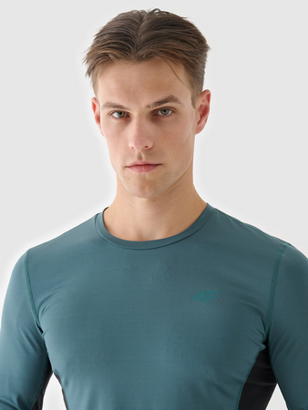 Longsleeve do biegania szybkoschnący męski 4F 4FWAW24TFLOM252-40S