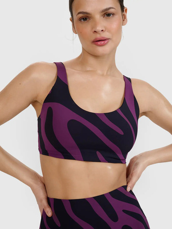 Biustonosz do jogi i pilatesu ze średnim wsparciem 4F 4FWSS25USBAF165-50A