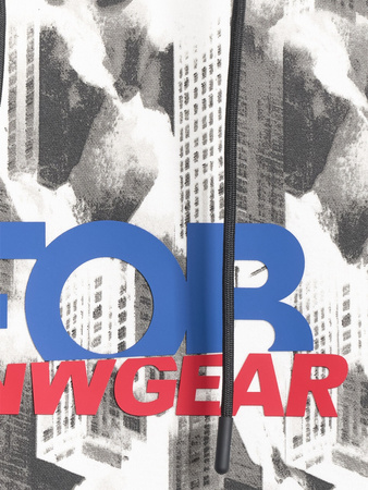 Bluza dresowa loose z kapturem męska 4F 4FRAW25TSWSM2569-91A