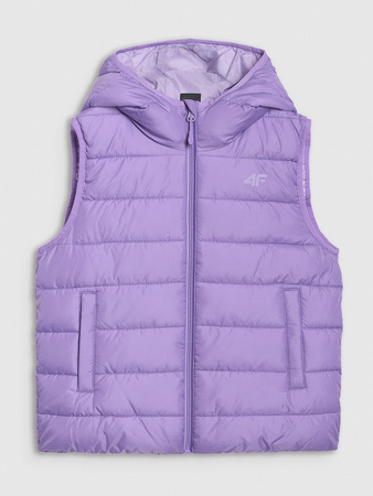 Bezrękawnik puchowy z wypełnieniem syntetycznym dziewczęcy 4F 4FJRAW25TVJAF322-51S