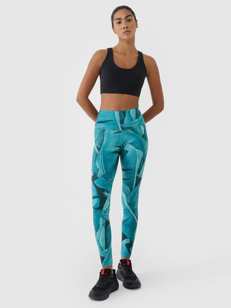 Legginsy treningowe z wysokim stanem damskie 4F 4FRSS25TFTIF408-46A