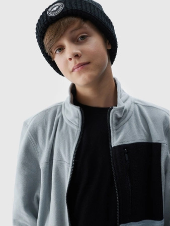 Polar regular ze stójką chłopięcy - szary 4F Junior