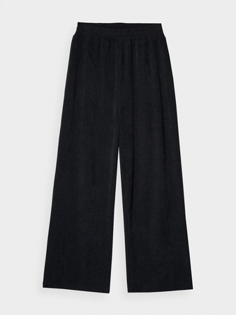 Spodnie dresowe z weluru z szerokimi nogawkami damskie 4F 4FRAW24TTROF1352-20S