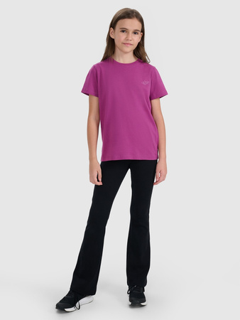 T-shirt regular gładki (ZESTAW 2 szt.) dziecięcy 4F 4FJRAW25TTSHU3157-92S