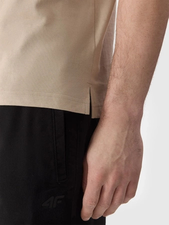 Koszulka polo regular gładka męska 4F