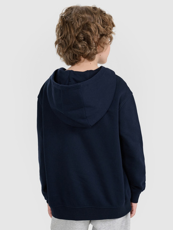 Bluza dresowa nierozpinana z kapturem chłopięca 4F 4FJRMM00TSWSM2482-31S