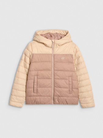 Kurtka puchowa z wypełnieniem syntetycznym dziewczęca 4F 4FJRAW25TDJAF0771-83S