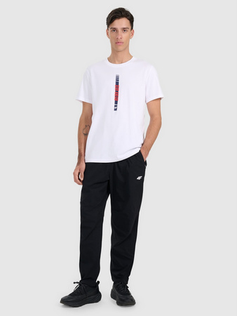 T-shirt regular z nadrukiem męski 4F 4FRAW25TTSHM3225-10S