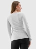 Bluzka z długim rękawem slim gładka damska 4F