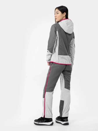 4F Kurtka damska skiturowa Primaloft® Active H4Z22-KUDH061-22S Szary