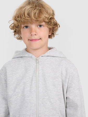 Bluza dresowa chłopięca rozpinana z kapture 4F 4FJWMM00TSWSM1859-25M