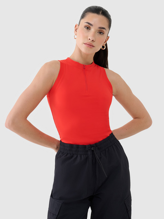 Crop-top slim damski 4F 4FRSS25TSLEF221-62S