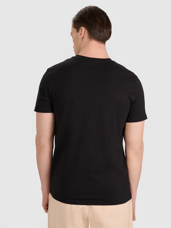 T-shirt regular z nadrukiem siatkarskim męski 4F 4FRAW25TTSHM3235-20S