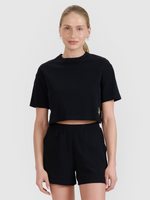 Damski t-shirt crop top 4F 4FWSS25TTSHF1977-20S