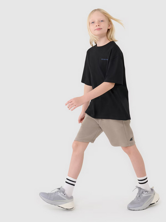 T-shirt oversize z napisem chłopięcy 4F 4FJWSS25TTSHM2184-20S