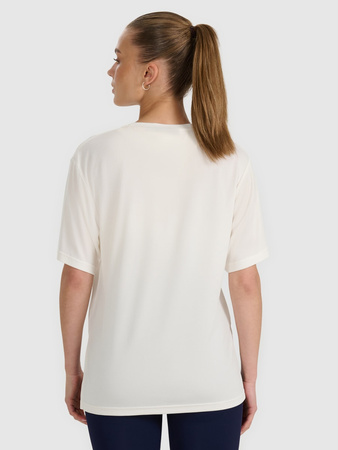 T-shirt oversize z modalem damski 4F 4FRAW25TTSHF3408-11S