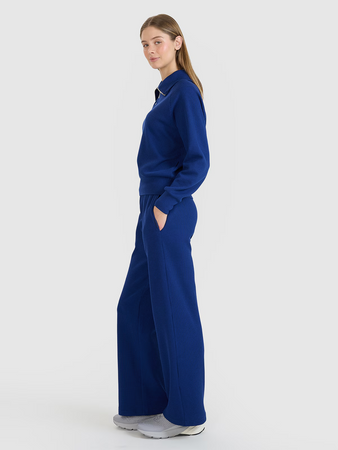 Spodnie oversize z szerokimi nogawkami damskie 4F 4FRSS25TTROF1397-31S