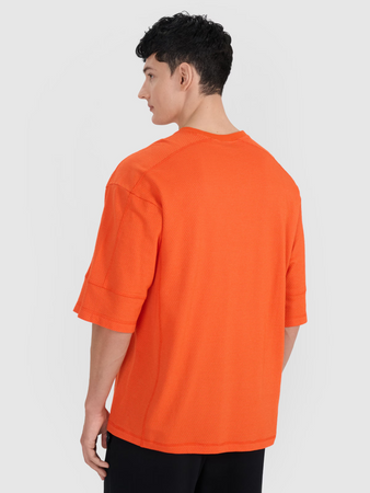 T-shirt oversize gładki męski 4F 4FRSS25TTSHM2653-70S