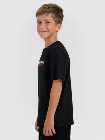 T-shirt regular z nadrukiem chłopięcy 4F 4FJRAW25TTSHM3168-20S