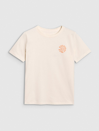 T-shirt oversize z nadrukiem damski 4F 4FWSS25TTSHF1994-11S