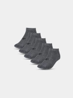 Skarpetki casual przed kostkę chłopięce (ZESTAW 5 SZT.) 4F 4FJWSS24USOCM251-23M