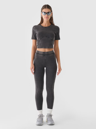 Legginsy dzianinowe damskie 4F 4FRAW24TTIGF250-20S