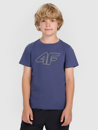 Chłopięcy t-shirt z nadrukiem 4F 4FJWAW25TTSHM2417-31S