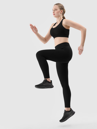 Biustonosz treningowy bezszwowy z niskim wsparciem damski 4F 4FRSS24USBAF139-20S