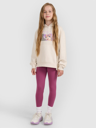 Legginsy dzianinowe dziewczęce 4F 4FJRAW25TTIGF291-50S