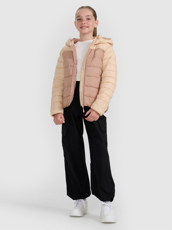 Kurtka puchowa z wypełnieniem syntetycznym dziewczęca 4F 4FJRAW25TDJAF0771-83S