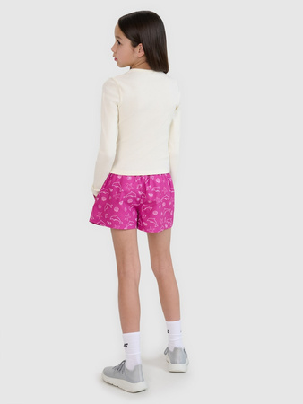 Spodenki plażowe boardshorty dziewczęce 4F 4FJRSS25UBDSF179-90A