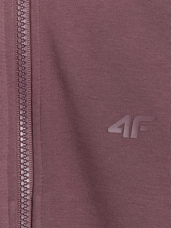 Bluza dresowa rozpinana bez kaptura dziewczęca 4F 4FJRAW25TSWSF2430-51S